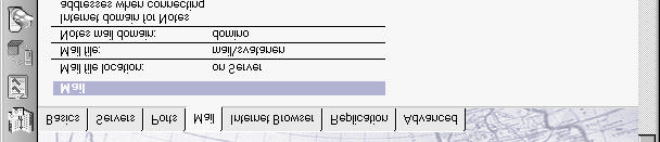 Lisäksi posti voi olla Internet-postia eli SMTP-protokolla. Sähköpostissa voi käyttää SSL-suojausta.