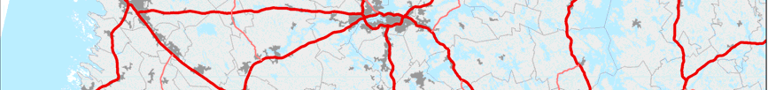 länsi-itäsuuntainen valtatie (kuva 1).