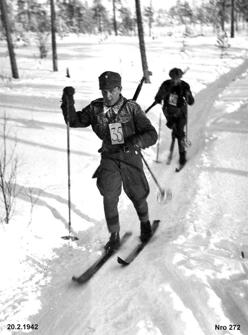 Malu Tilanne rykmentin (JR 35) hiihtokilpailusta.