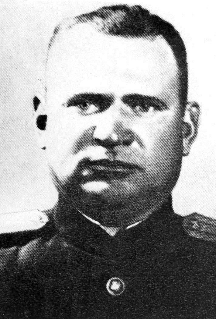 Eurajoella 25.8.1900, Kävi Leningradissa sotakoulun). Hän on päällikkö, joka ei säästä suomalaisia eikä venäläisiä. Venäläinen majuri F.