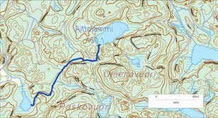 159 "Koppelosuonoja" Kämmenniemi Aittolammista Paskolammiin virtaava uoma. Kaletonjärven valuma-alue VALUMA-ALUEEN NUMERO 35.391 Maaperä hiekkamoreenia, kalliota ja saraturvetta. Metsäaluetta.