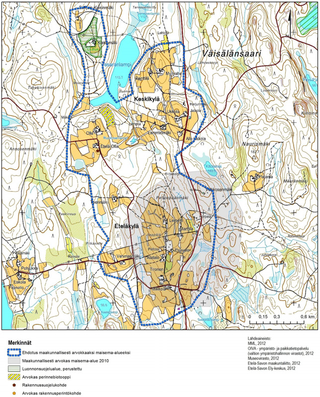 3.2.3.5 Muut inventointien yhteydessä tarkistetut alueet - Hirvensalmi,