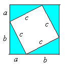 Kulma, joka muodostuu kulmista α, β ja γ, on oikokulma, jolloin väistämättä. Väite on siis tosi. 180 Esimerkki. Todistetaan Pythagoraan lause oikeaksi.