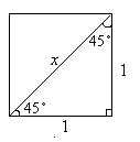 a b c Jos pythagoraan lausetta sovelletaan neliöön ja tasasivuiseen kolmioon, muodostuu ns. muistikolmiot.