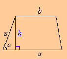 Kolmion pinta-ala on 16 cm. Esimerkki.