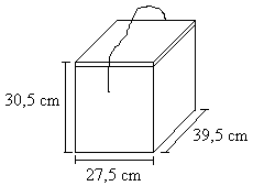 Laatikko, jonka mitat ovat 50 cm, 0 cm ja 40 cm, täytetään paketeilla. Montako pakettia laatikkoon mahtuu, kun pakettien mitat ovat 10 cm, 6 cm ja 1 cm? 0. Pituudet a, b ja c on mitattu senttimetreissä.