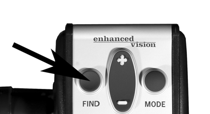 Pidä FIND näppäintä painettuna joko kamerasta tai kauko-ohjaimesta.