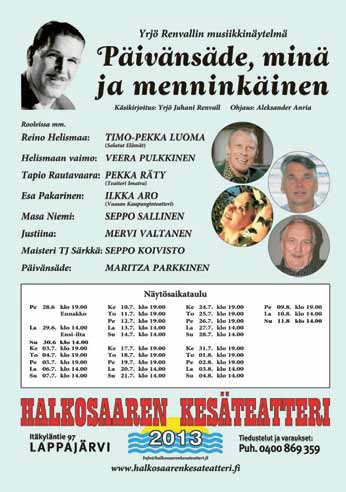 KUORTANE Kirkkotie 13, Kuortane Talomuseon kesäteatteri Kesäteatteriesitys Ideaparkki Kesäteatteriesitys Ideaparkki esitetään Kuortaneen Talomuseon pihamaalla 25.6. 7.