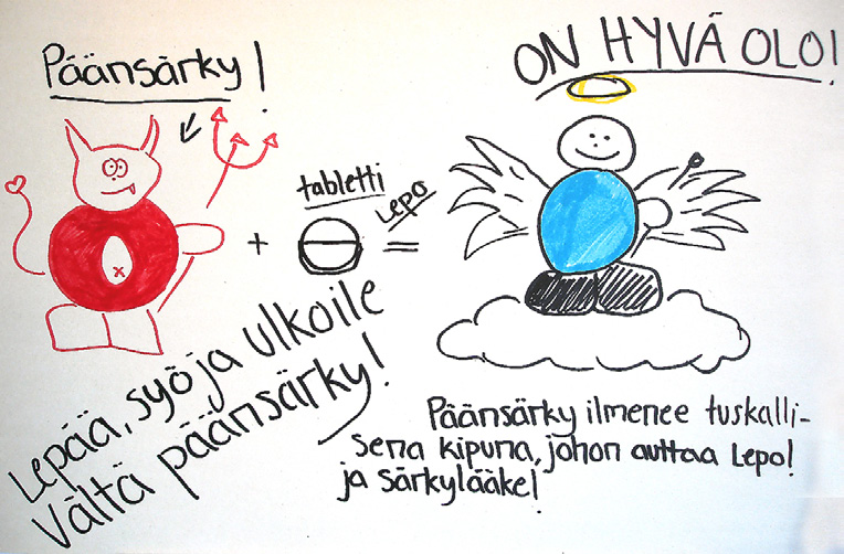 Kainuun kiertueella erään ryhmän tuotos päänsäryistä Kevään kiertueella 4.4. 7.4.2006 nuorille järjestettiin konsertit, joissa esiintyjinä olivat Roni, Jonna ja SMAK yhtye.