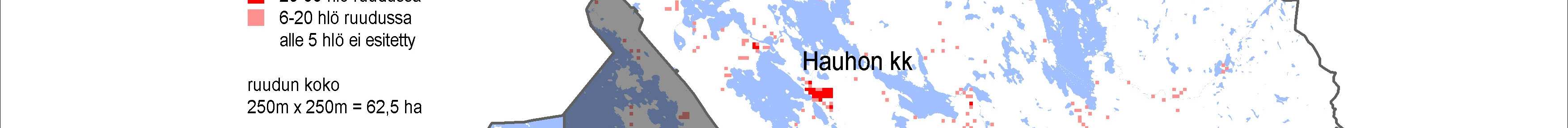 2011 KUVA 3 Väestön jakautuminen Hämeenlinnan seudulla 2005.