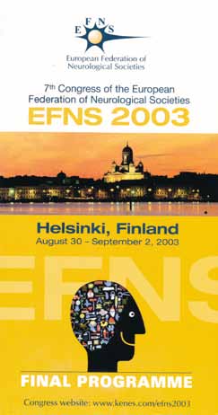 Neuropsykiatrisesta sektiosta Suomen Neurologiseksi Yhdistykseksi Edustajana NNF:ssä, EFNS:ssä ja WFN:ssä jatkoi Jorma Palo.