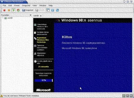 olisi turvallisempi, asennetaan siihen SP6a, jonka saa imuroitua netistä.