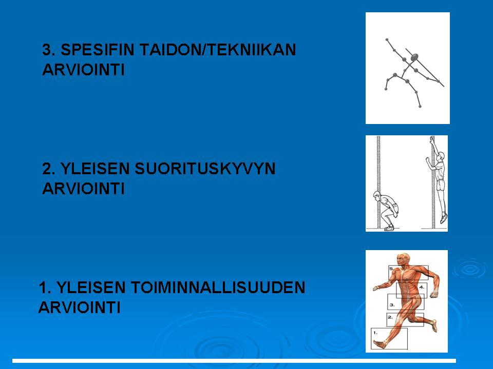 Yleisen toiminnallisuuden arviointi Toiminta- ja suorituskyvyn arvioinnissa on monia tasoja. Eniten olemme ehkä tottuneet testaamaan yleistä suorituskykyä erilaisilla mittareilla ja testipattereilla.