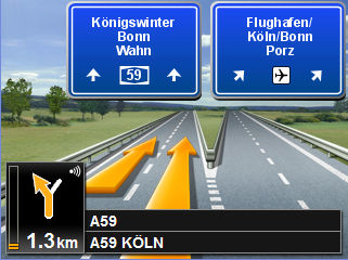 Äänenvoimakkuus Reality View Puhuttujen ajo-ohjeiden äänenvoimakkuutta voidaan säätää navigoinnin aikana. 1. Paina (Voimakkuus). Äänenvoimakkuusnäyttö avautuu.