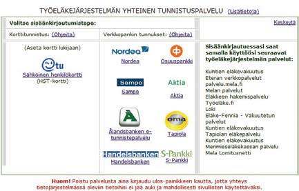 nätbankskod. Loki-palvelu edellyttää tietosuojasi varmistamiseksi tunnistautumista.