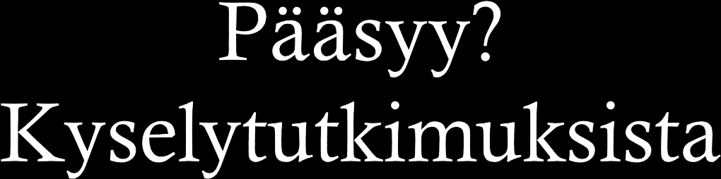 TÄRKEIN SYY OSALLISTUMISELLE: 41% halu auttaa 16% aikaa, halu tehdä hyödyllistä 9% tuttava pyysi 8% oppii tuntemaan