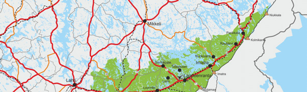 2. Suunnittelun lähtökohdat 2.1 Toimintaympäristö Suunnittelualueen yleiskuvaus ja erityispiirteitä Kaakkois-Suomi käsittää Etelä-Karjalan ja Kymenlaakson maakuntien alueet.