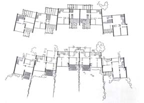 273) 4 3 Kuvat: 7 2-3 Alvar Aalto: Kauttuan terassitalot, 1937-38 4 Alvar Aalto: Kaavamainen luonnos amerikkalaisesta kaupungista Suomessa 1940 Aallon