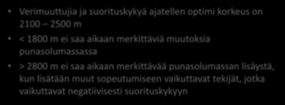Kuinka korkealle asumaan?
