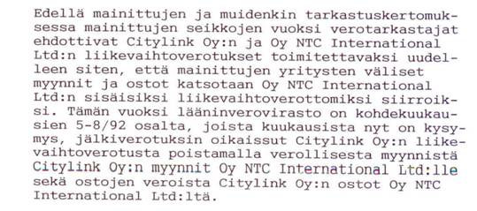 Yhdistäminen ei olisi ollut ongelma Lvv maksujen suorittamisen osalta - summa (noin 60.000 mk / 10.000 euroa) oli varsin pieni.