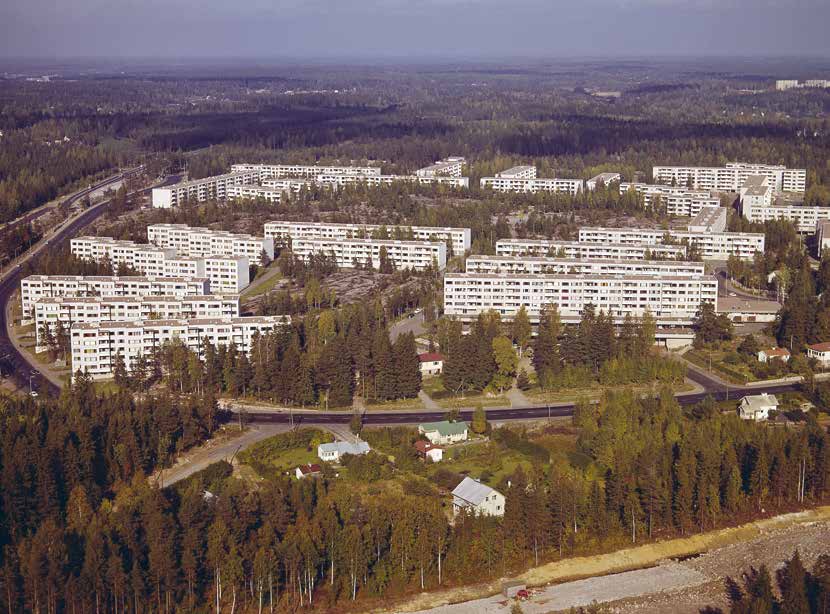 Jakomäen talot olivat tyypillistä lähiörakentamista, betonielementtituotantoa.