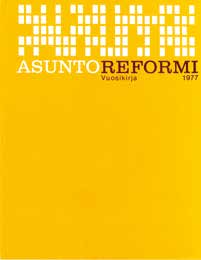 Asuntoreformi-lehti alkoi ilmestyä 1964 neljänä numerona vuodessa, mutta myöhemmin tahti harveni yhteen kertaan vuodessa, vuosikirjaksi. Kansi pysyi samanlaisena, vain väri vaihteli.