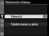 Pölynpoiston viitekuva Kuvan pölynpoisto -toiminnon käyttötiedot löytyvät Capture NX 2 -ohjelmistosta (saatavana erikseen, katso lisätiedot Capture NX 2 - oppaasta).