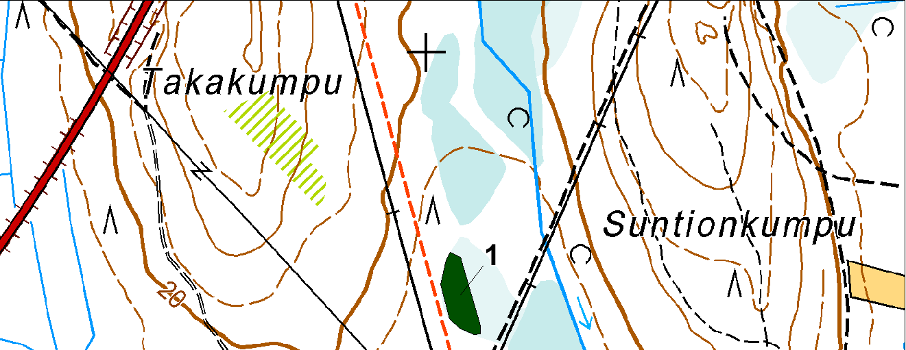 FCG SUUNNITTELU JA TEKNIIKKA OY Raportti 19 (30) Kuva 16. Takakummun metsäkortekorpea. 2.