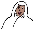 Minä olen Abdi. Pihalle tulee tyttö. Tyttö: Salaam!