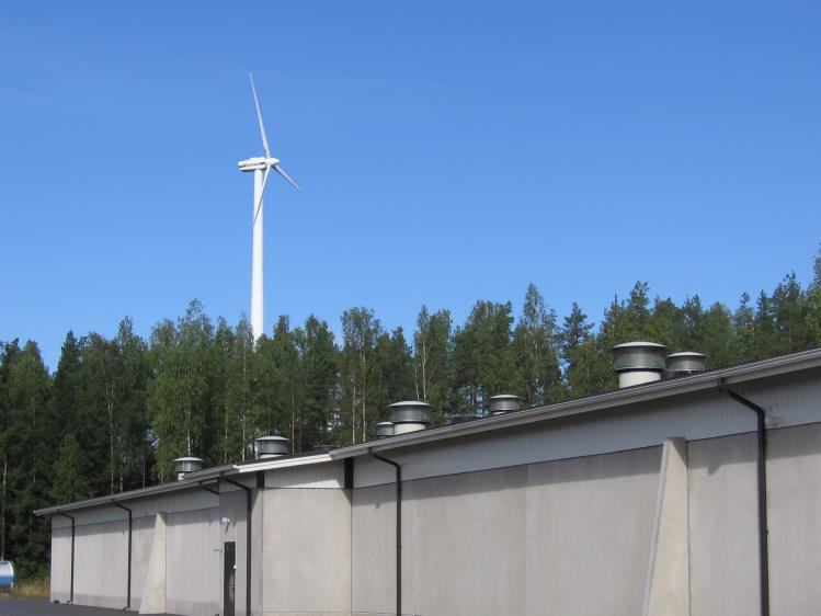 Oittisen tila Oy, Sastamala (Äetsä) Broilerin kasvatus Tuulivoimala: Hankittu 2005 käytettynä Hollannista. Maksimiteho 225 kw. Vuotuinen sähköntuotanto noin 250 000 kwh. Napakorkeus 52 m.