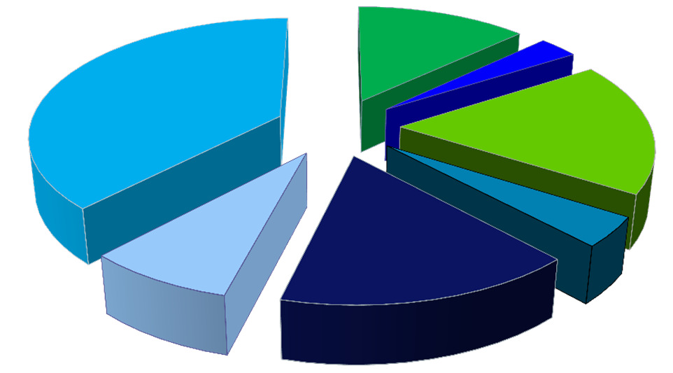 Use of nanocellulose based on patents Käyttökohteet (MFC) Komposiittimateriaalit (46, 38%) Kuitukankaat, absorbentit (22, 18%) Paperi ja kartonki (20, 16%) Ruokatuotteet (15, 13%) Paperin ja