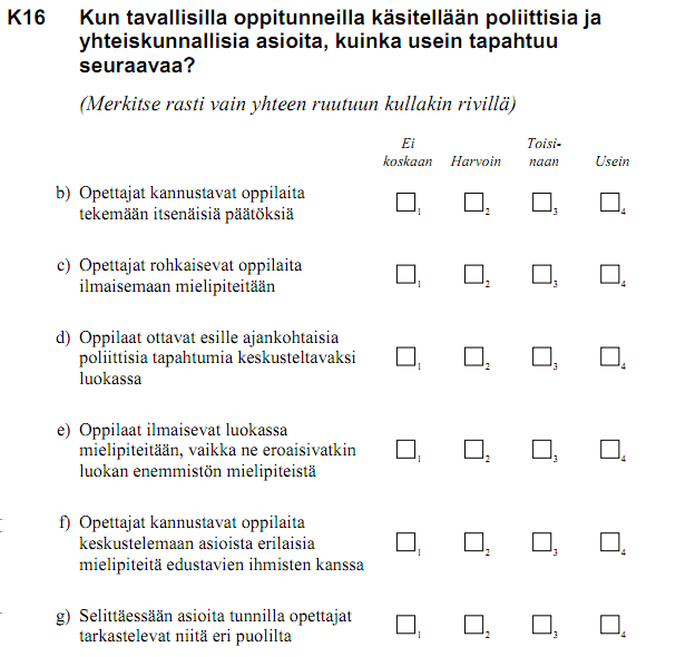 Liite 8: opdisc-muuttujan