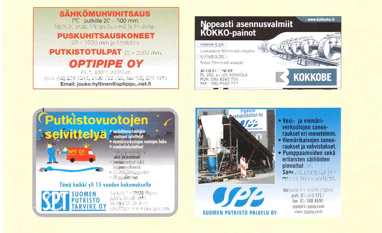 " h. (oz) 5i}8 3o9 säffiömuhvrhrrsaus PE- putkille 20-500 mm.