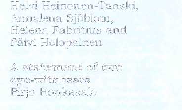 topical aooroaches. VELMU co[ects undersater information Madeleine Nyman and Jan Ekebom The Finnish Government approved the Baltic Sea Protection Programme in 2002.