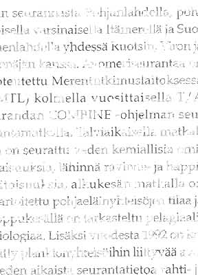 nut tutkimuksiin tarvittavat oikean ikäiset ja sukupuoliset kalat.