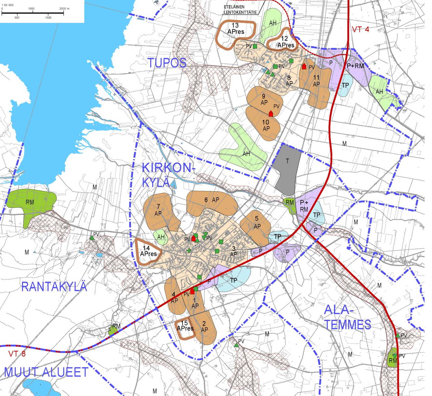 7 (10) Kehityskuva 2030 Maankäytön kehityskuva on kunnan tavoitetila vuoteen 2030.