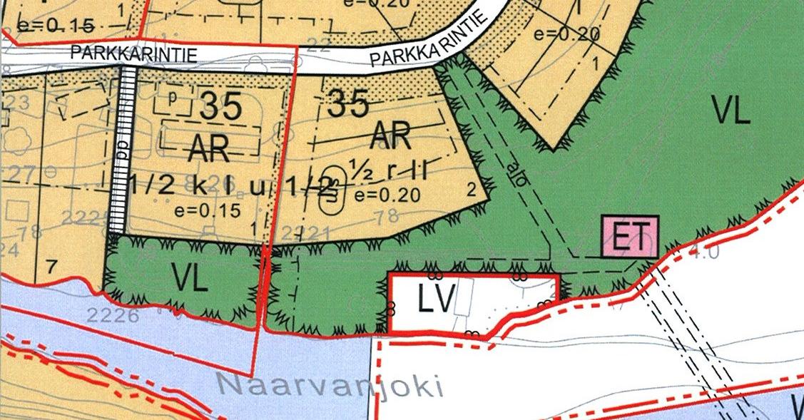 Alueen sijainti Pyhäjärven rannan tuntumassa, jolloin rakennukset näkyvät kauas järvelle, sekä liittyminen Narvan vanhaan kyläkeskukseen asettavat rakentamisen laadulle ja ympäristöön sopeutumiselle