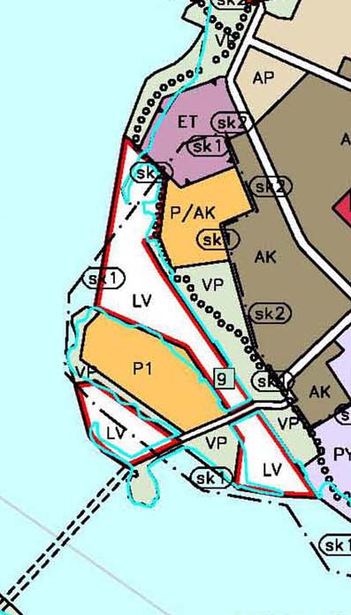 Mansikkasaaren länsi- ja eteläosat on yleiskaavassa osoitettu puistoalueeksi (VP) ja venesatama-alueeksi (LV).