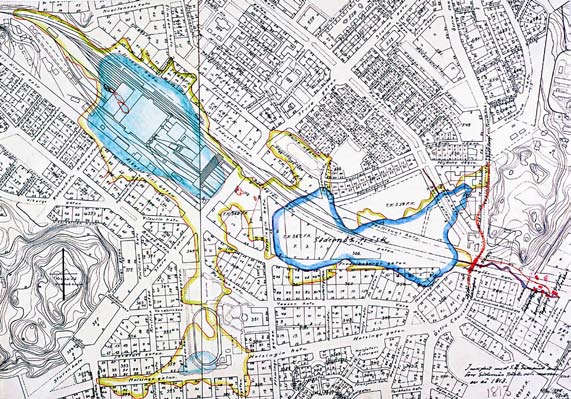 rautatie sörnäisten satamaan 1863 sörnäisten niemen teollistuminen Kun Suomen ensimmäinen rautatieyhteys Hämeenlinnasta Helsinkiin rakennettiin vuosina 1859 62, tärkeimpiä tavoitteita oli