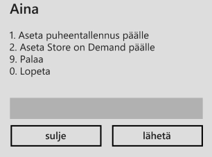 pdf Valittuasi UCX-palvelut -valikosta 1, näyttöön tulee seuraavat valinnat riippuen onko