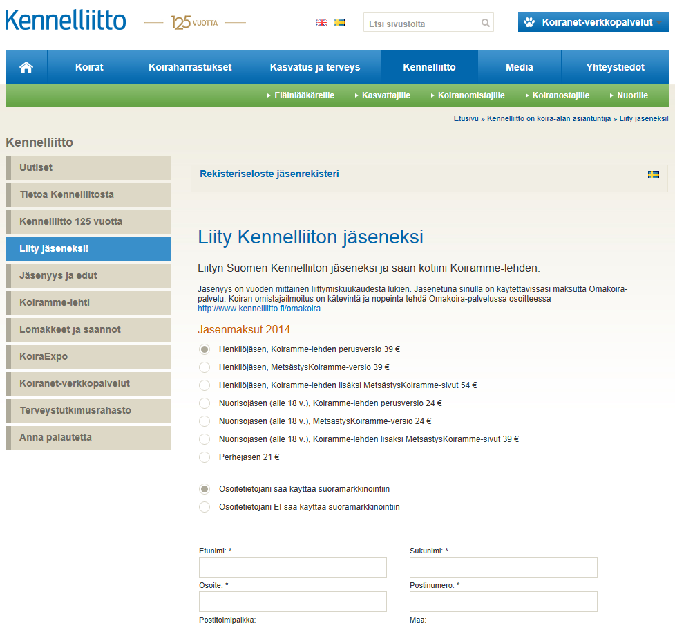 Suomen Kennelliitto ry. 26.5.