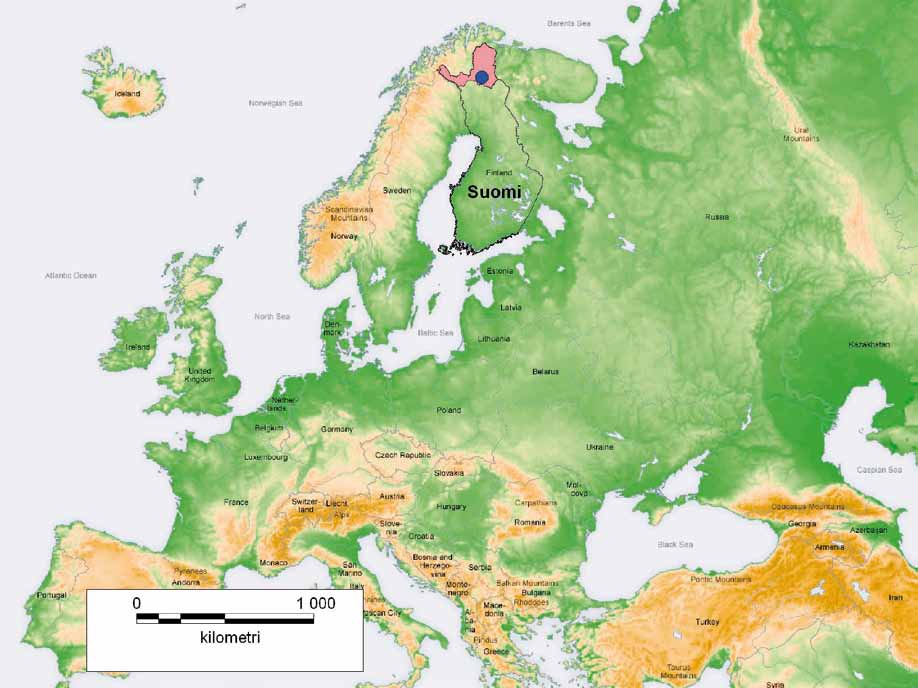 Saami, the village assembly shall be heard in all significant projects and ventures regarding the Skolt area 8. Hammastunturin erämaa-alueen sijainti. Bátneduoddara meahcceguovllu sajádat.