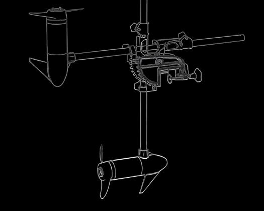 Hold the motor shaft with one hand and depress the tilting lever with other hand. Adjust the motor to a desired angle then release the tilting lever to lock it.