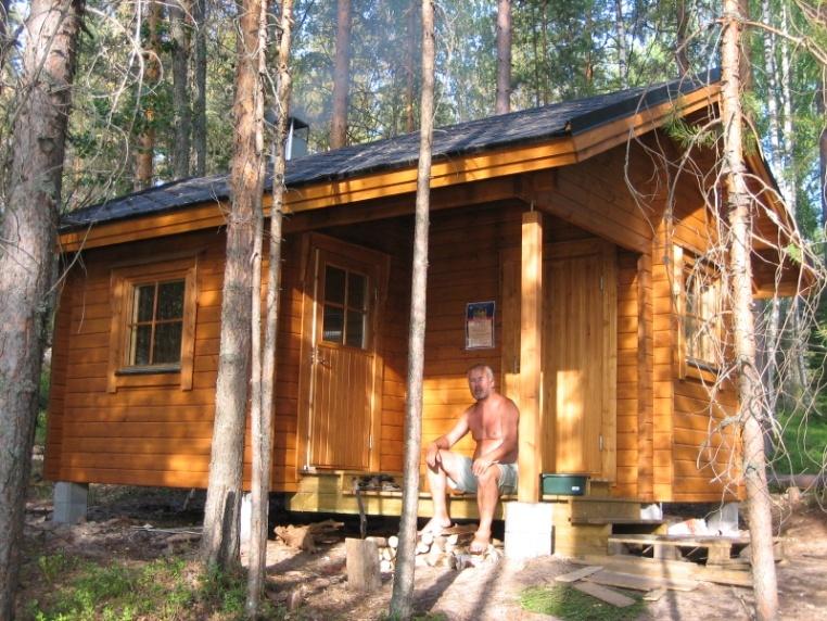 Vuorissalo (Jämsä) Vuorissalon sauna valmistui keväällä 2006.