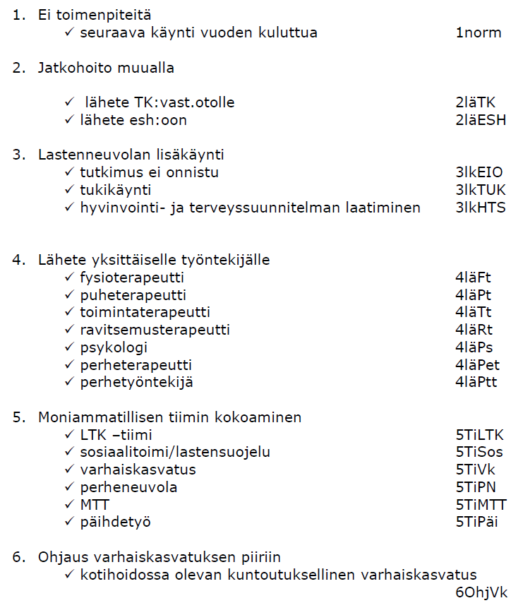 Mittarit ja tilastointi: pit/pai (pituus/paino) AUDIT