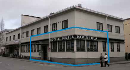 Kuvat 7 ja 8. Se kaikkein vanhin Jokela (4 / 6) Oheisessa kuvassa on Kahvila-Ravintola Jokela 1930-luvun puolivälin asussaan.