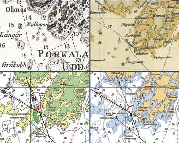 rina vuonna 1539. Ruotsin sotalaitos kartoitti Suomen aluevesiä ahkerasti ruotsinvallan viimeisinä vuosina. Tämän työn tuloksena julkaistiin 1800-luvun alussa mm.