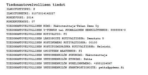 Kun raportti on tarkistettu ja lähetysvalmiina, paina Lähetä raportti verottajalle omilla KATSO-tunnisteillasi painiketta.