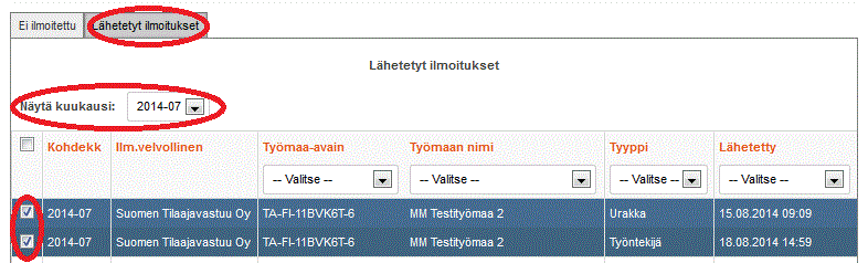 Työmaarekisteri 20 Useamman korjausraportin lähettäminen massaraportointi linkin kautta. 11.