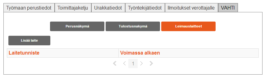 Työmaarekisteri 21 Perehdytä työntekijä: Mahdollistaa yksittäisen työntekijän lisäämisen perehdytyslistalle perehdytyksen yhteydessä.